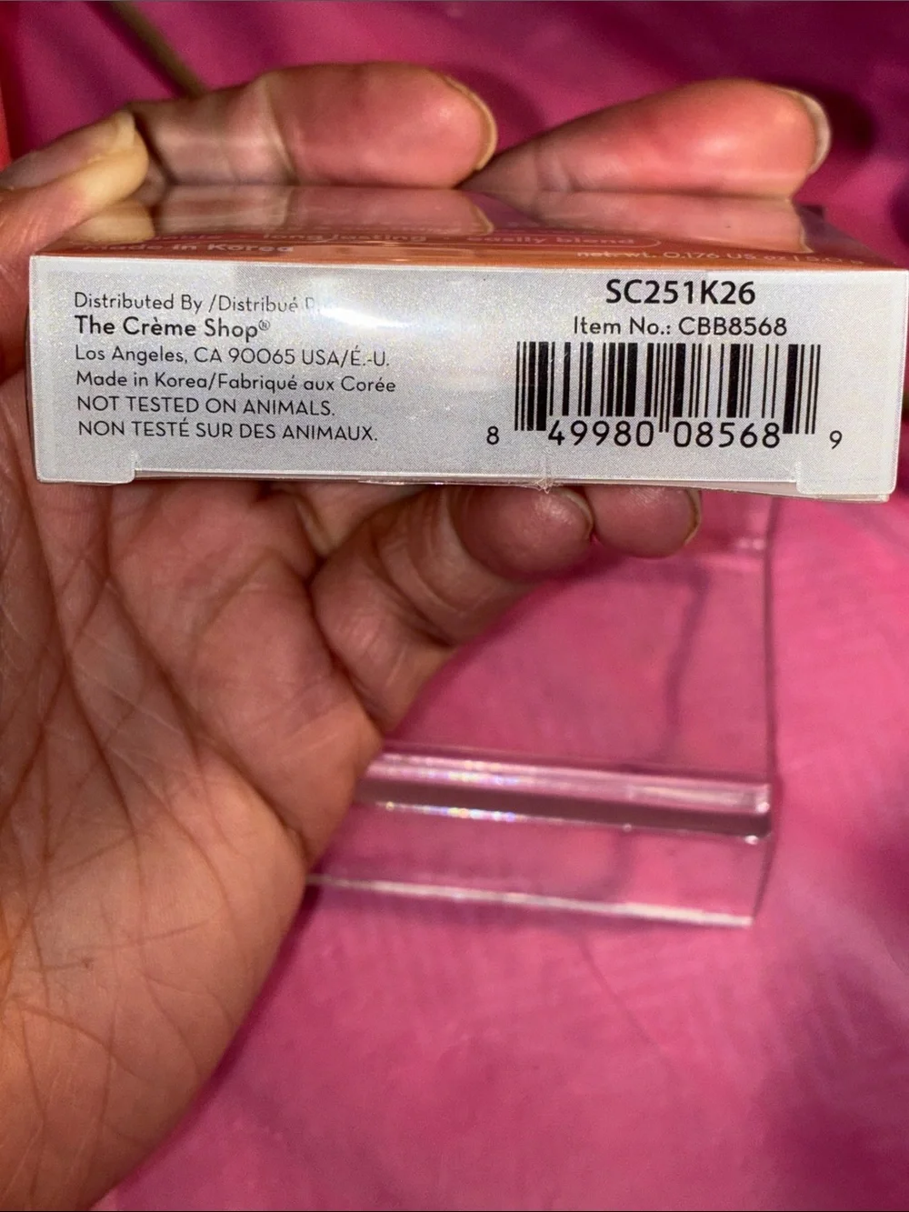 The Crème Shop Peach Blush Balm - Creamy Buildable Pink-Peach Tint